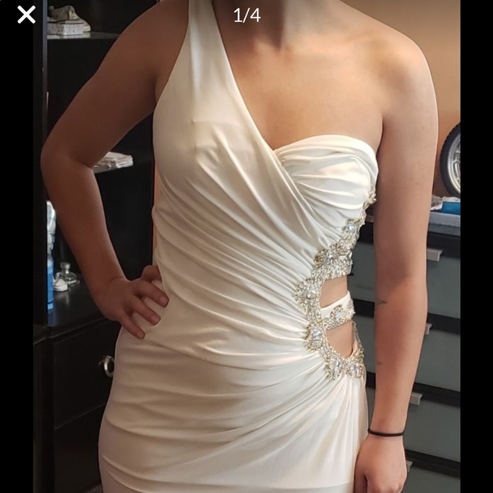 White wedding or prom dress